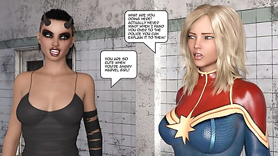 Marvel meisje vs opzet